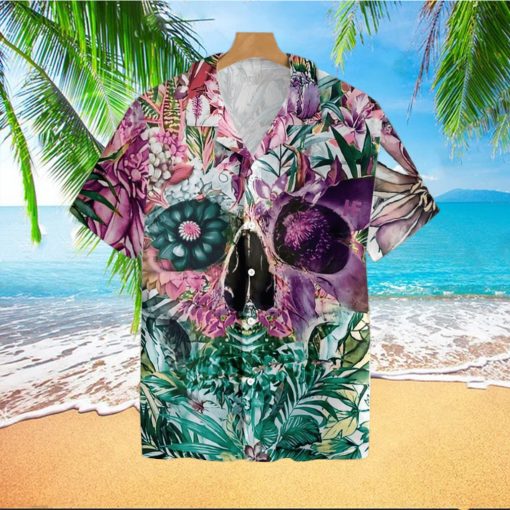 Summer Tropical Skull Pattern Tropical Hawaiian Shirt For Men And Women