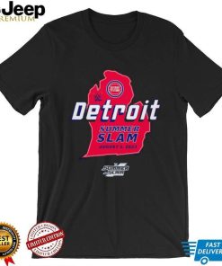 SummerSlam 2023 x Detroit Pistons shirt