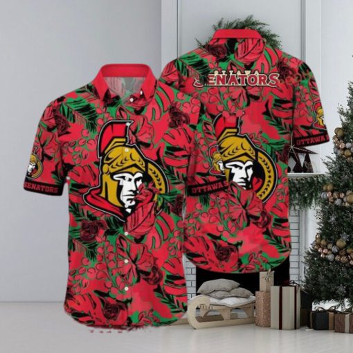 Sunlight Inspired Ottawa Senators NHL Hawaiian Aloha Shirt