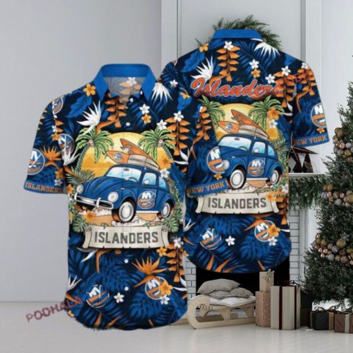 Sunscreen Time New York Islanders Summer Hawaiian Shirt