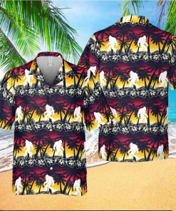 Sunset Tropical Bigfoot Hawaii Shirt Hawaiian Summer Party