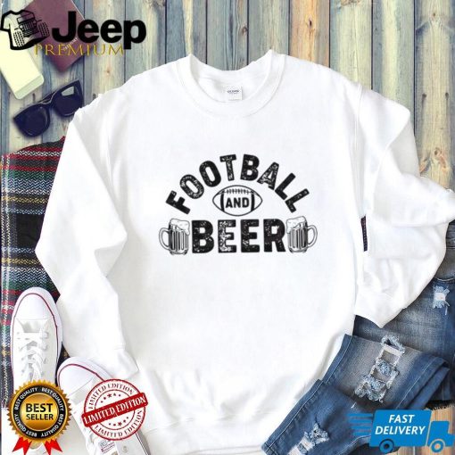 Super Bowl Football And Beer Shirt