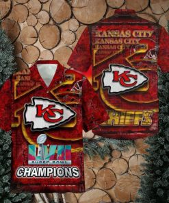 Super Bowl Kansas City Chiefs Hawaiian Shirt Lvii Super Bowl Hawaiian Shirt