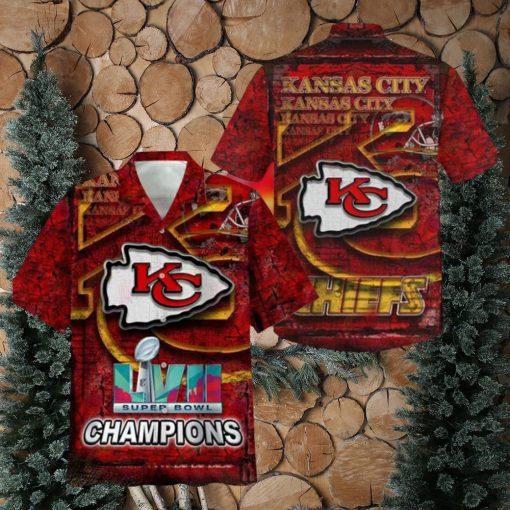 Super Bowl Kansas City Chiefs Hawaiian Shirt Lvii Super Bowl Hawaiian Shirt