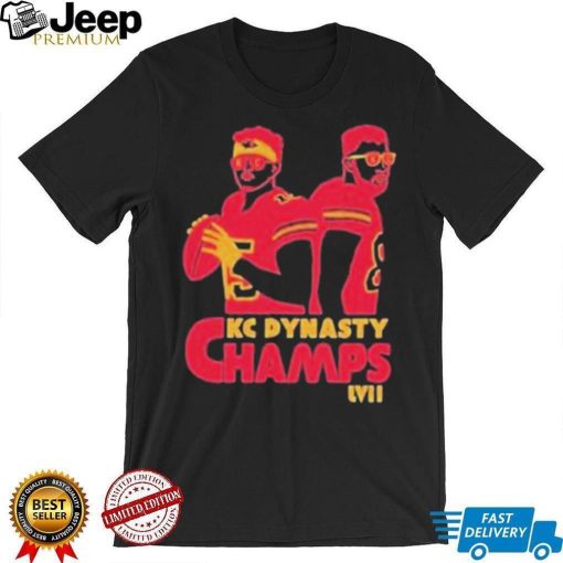 Super Bowl Lvii Champions Kc Dynasty Champs Mahomes Kelce Kansas City Football shirt