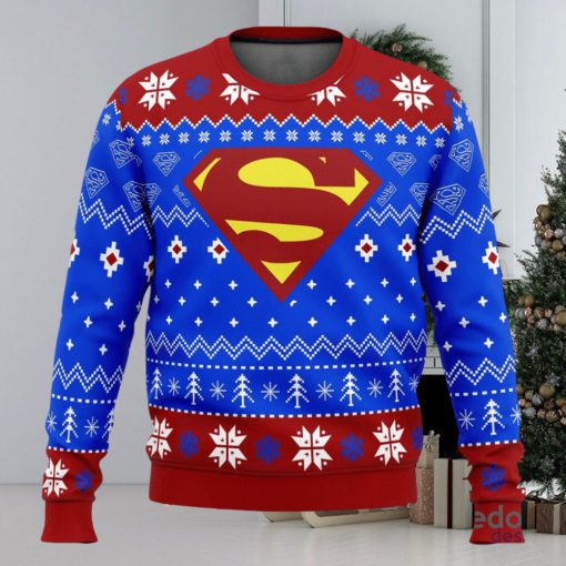 Super Heroes Superman Christmas 3D Ugly Christmas Sweater Unisex Christmas Sweater For Men And Women