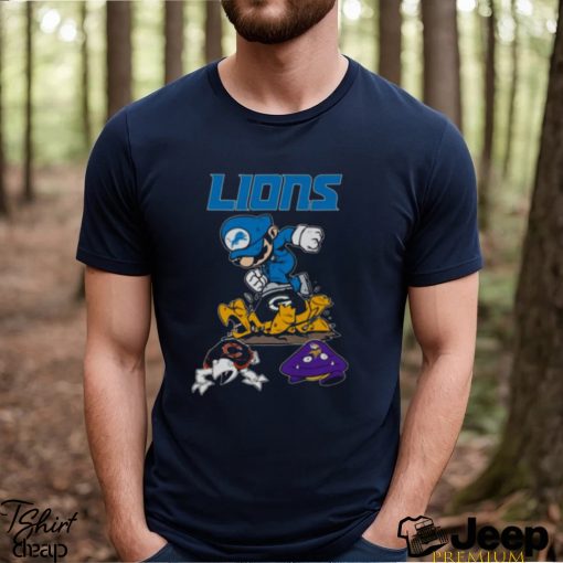 Super Mario Detroit Lions Packers Bears And Vikings T shirt