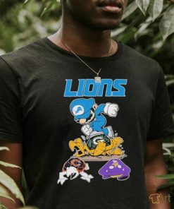 Super Mario Detroit Lions Packers Bears and Vikings Shirt