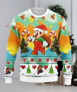 Super Mario Nintendo 4 Christmas Ugly Sweater
