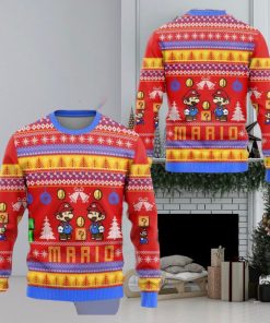 Super Mario Ugly Christmas Sweatshirt Mario Luigi Princess Peach Christmas Sweater