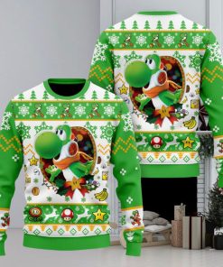 Super Mario Yoshi Christmas Sweater