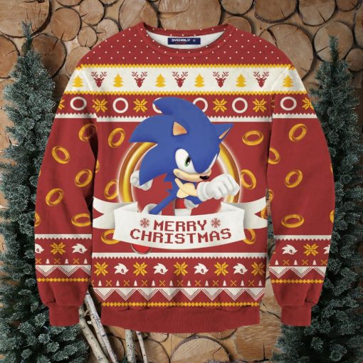 Super Sonic Ugly Christmas Sweater Perfect Holiday Gift