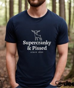 Supercranky & Pissed Funny Fashion Logo Parody shirt