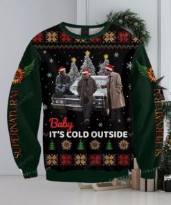 Supernatural Baby It Is Cold Outside Ugly Sweater Christmas Party