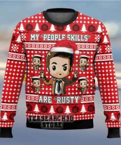 Supernatural My People Skills Are Rusty Ugly Christmas Sweater