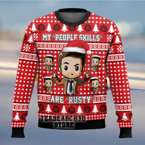 Supernatural My People Skills Are Rusty Ugly Christmas Sweater