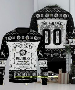 Supernatural Winchester Brothers Custom Ugly Christmas Sweater