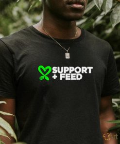 Support and Feed Support plus Feed heart shirt