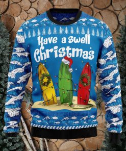 Surfer Swell Ugly Christmas Sweater Thankgiving Gift Men Women