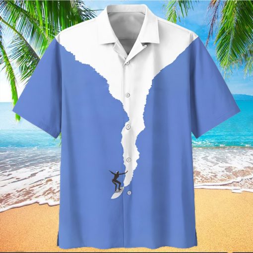 Surfing Blue Awesome Design Unisex Hawaiian Shirt