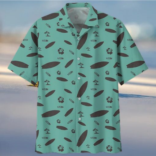 Surfing Blue Nice Design Unisex Hawaiian Shirt