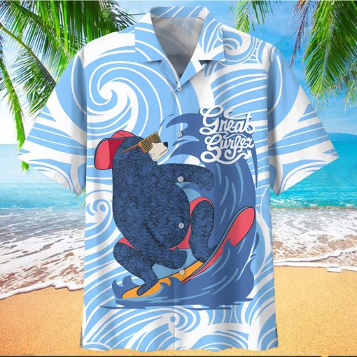 Surfing Blue Nice Design Unisex Hawaiian Shirt