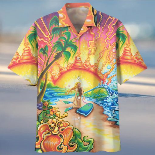 Surfing Colorful Amazing Design Unisex Hawaiian Shirt