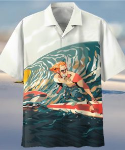 Surfing White Amazing Design Unisex Hawaiian Shirt