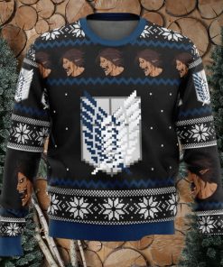 Survery Corps Attack On Titan Christmas Ugly Sweater 3D