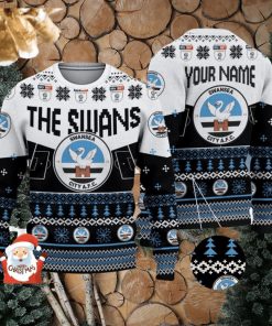 Swansea City A.F.C 3D Ugly Christmas Sweater Christmas Holiday Gift Custom Name For Men And Women