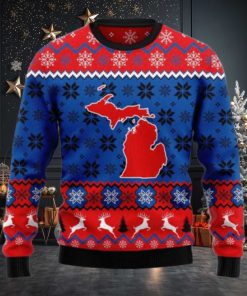 Sweet Home Michigan Ugly Christmas Sweater Gift Men Women