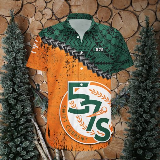 Swift Current 57S Hawaii Shirt Grunge Polynesian Tattoo