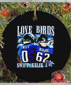 Swift Kelce love birds ornament