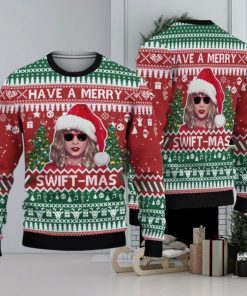 Swifties Ugly Christmas Sweater, Taylor All Over Print Sweater