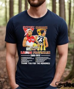 Sydney Lance Hawks Franklin 2005 2023 Thank You For The Memories Shirt