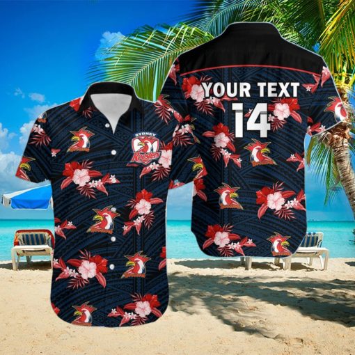 Sydney Roosters Personalized NRL 2023 Tropical Hawaiian Best Gift For Men And Women Fans hawaiian shirt