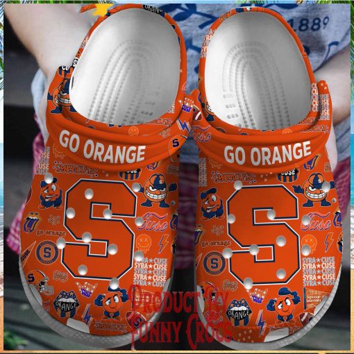 Syracuse Orange Football Crocs Shoes