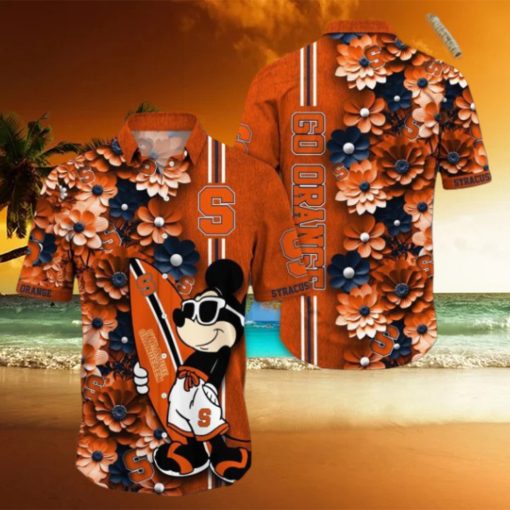 Syracuse Orange Hawaiian Shirt Mickey Love Surfing Trending Summer Gift