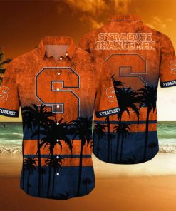 Syracuse Orange Logo Coconut Tropical Hawaiian Shirt Beach Gift For Fans