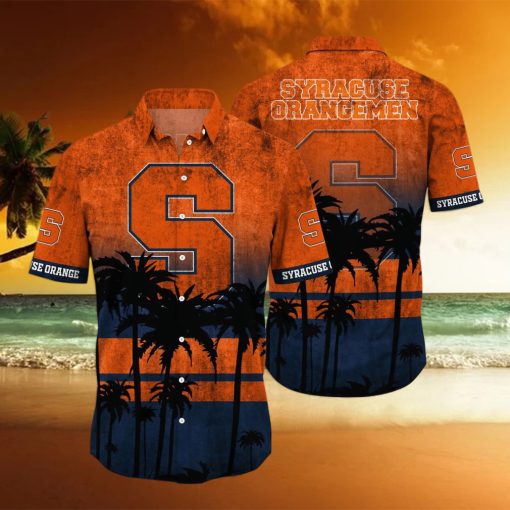 Syracuse Orange Logo Coconut Tropical Hawaiian Shirt Beach Gift For Fans