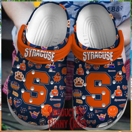 Syracuse Orange Logo Pattern Crocs Gifts For Fans