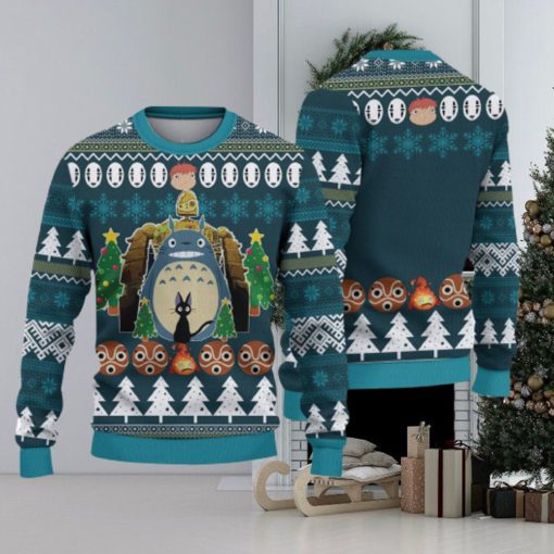 T O T O R O Christmas Gift For Holiday A N I M E 3D Ugly Christmas Sweater