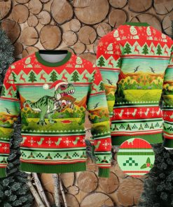 T Rex Eating Reindeer Ugly Christmas Sweater Xmas Gifts