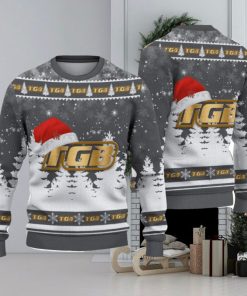 TGB Logo Wearing Santa Hat Christmas Gift Ugly Christmas Sweater Christmas Gift Ideas