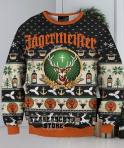 TRENDING Jagermeister Drink Black Fun Ugly Christmas Sweater