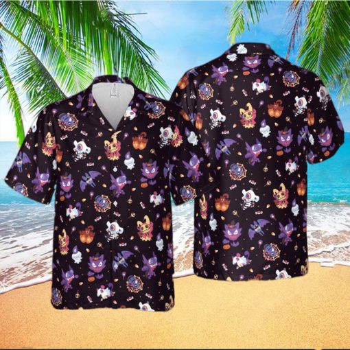 TRICK OR TREAT POKE WEEN POKEMON HAWAIIAN SHIRT