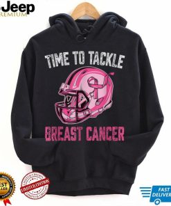 Tackle Football Pink Ribbon Breast Cancer Awareness Support T Shirt