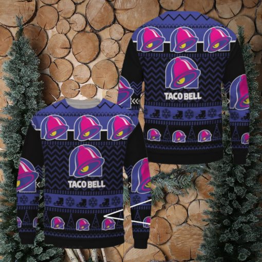 Taco Bell Black Merry Uniform Ugly Christmas Sweater Gift For Men Women