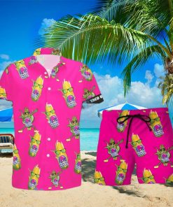 Taco Bell Funy Corn Aloha Hawaiian Shirt And Shorts Summer Gift