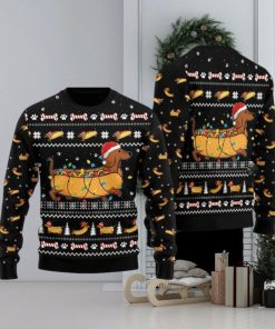 Taco Dachshund Ugly Christmas Sweater